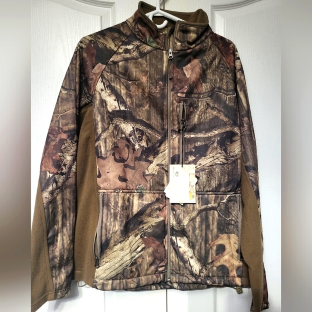 NWT Men's Readhead Mossly Oak Camouflage Windproof Zip Up Sweater Jacket